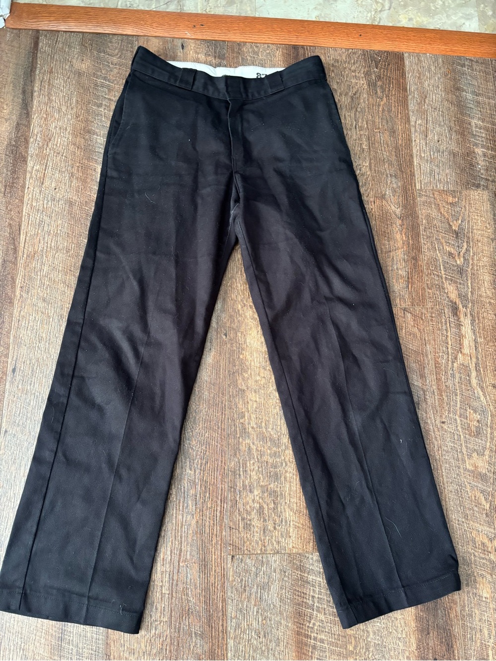 Dickies Men’s Black Straight-Leg Dress Pants